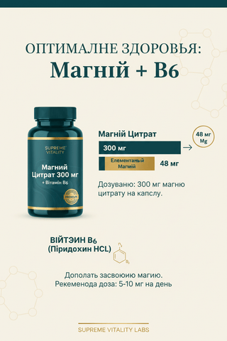 Магнумцит 300: як читати дозу елементарного магнію та вітаміну B6 - Tibetan Formula